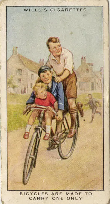 Image: Bicycles are made to carry one only