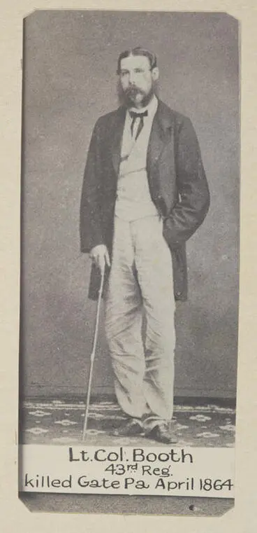 Image: "Lt. Col. Booth, 43rd Reg. Killed Gate Pa April 1864."