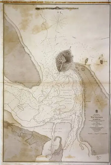 Image: Tauranga Harbour, surveyed by B. Drury [and others], 1852