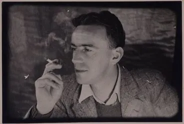 Image: Portrait of a man smoking a cigarette