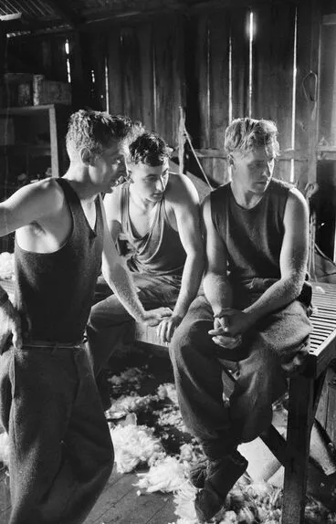 Image: Shearers. Taken for ‘New Zealand, gift of the sea’ (1963)