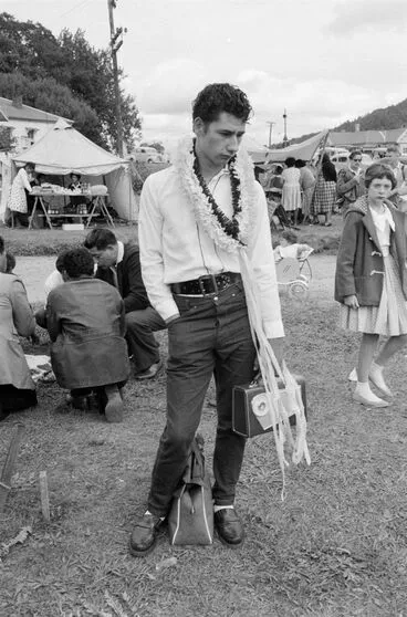 Image: [Young man at festival]