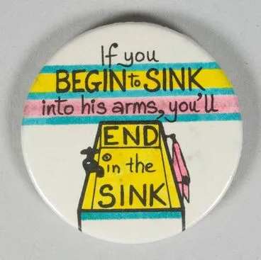 Image: 'If you begin to sink into his arms' badge