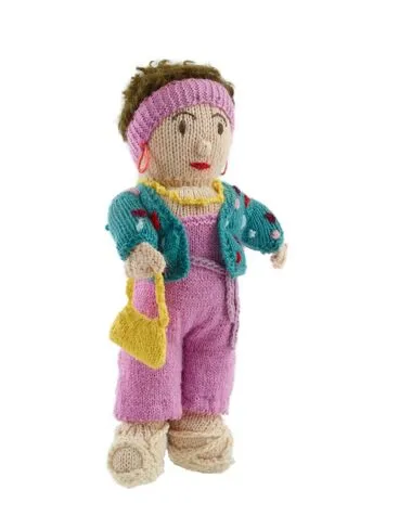 Image: 'Camp Mother' knitted doll