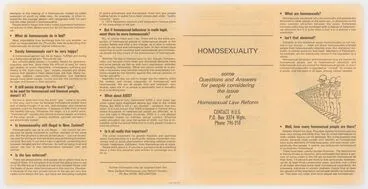 Image: Pamphlet, 'Homosexuality'