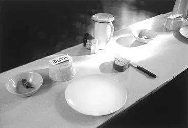 Image: A place setting in the refectory