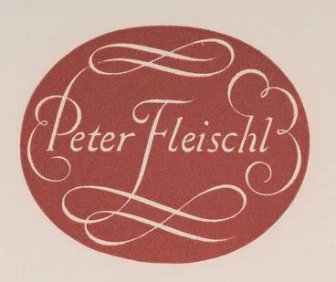 Image: Bookplate: Peter Fleischl.