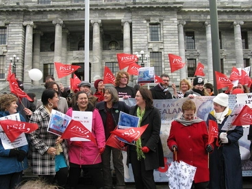 Image: Photographs of Pay Equity protest, Parliament, June 2009