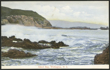 Image: Postcard. Island Bay, Wellington, N.Z. New Zealand postcard (carte postale). 95944. [ca 1905-1914].