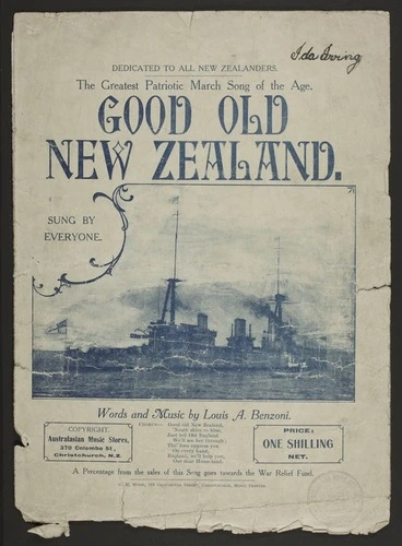 Image: Good old New Zealand / words and music by Louis A. Benzoni ; arranged by Ivan M. Levy.