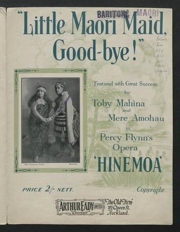 Image: Little Māori maid, good-bye! / words and music by Percy Flynn.