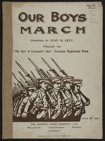 Image: Our boys march / composed by Ivan M. Levy.
