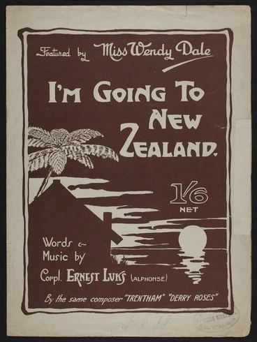 Image: I'm going to New Zealand / words & music by E.F. Luks.
