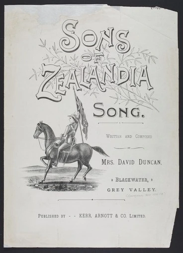Image: Sons of Zealandia / written and composed by Mrs David Duncan.