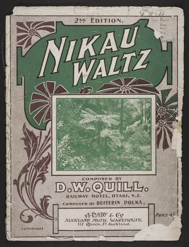 Image: Nikau waltz / composed by D.W. Quill.