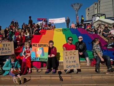 Image: International Day of Solidarity for Global Queer Equality, Wellington, September 2013
