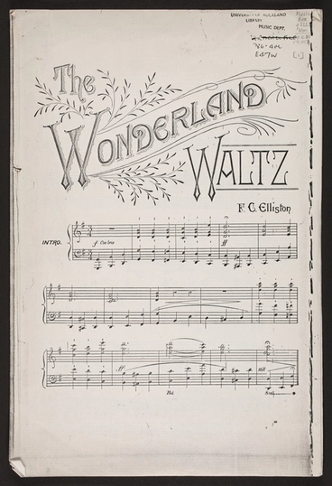 Image: The wonderland waltz / F.C. Elliston.