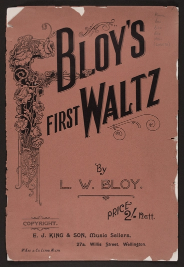 Image: Bloy's first waltz / by L.W. Bloy.