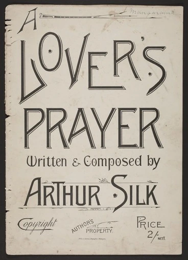 Image: A lover's prayer / written & composed by Arthur Silk.