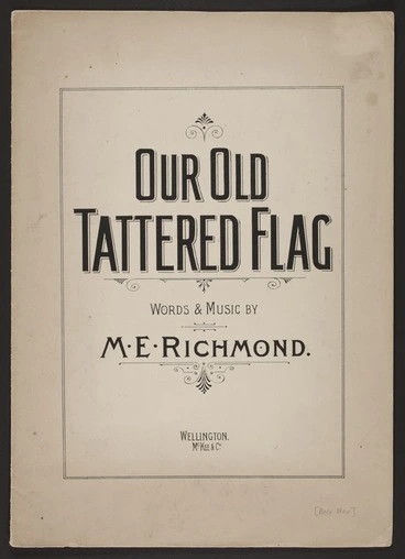 Image: Our old tattered flag / words & music by M.E. Richmond.