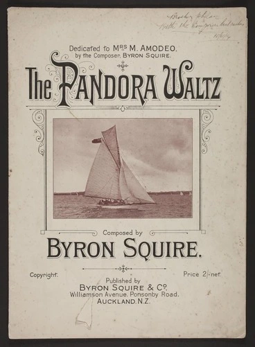 Image: The pandora waltz / composed by Byron Squire.