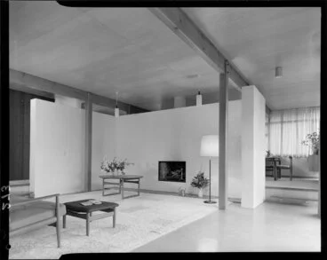Image: Lounge interior, McKay house, Silverstream, Upper Hutt, Wellington