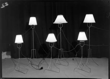 Image: Six freestanding lamps