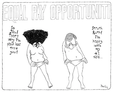 Image: Brockie, Bob, 1932- :Equal Pay Opportuniti. National Business Review, 14 December 1990.