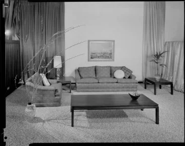 Image: Backhouse living room furniture, in display setting