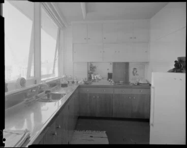 Image: Kitchen in Herbert Gardens Flats, The Terrace, Wellington
