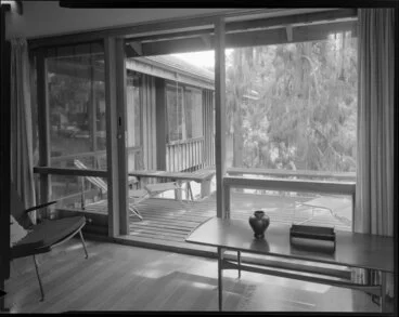 Image: View of veranda from living room, Power house, Silverstream