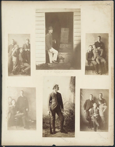 Image: Single and group portraits of men