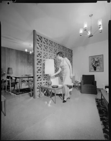 Image: Living room and dining area, Henderson & Pollard, Wellington