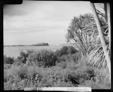 Image: Orakei, Auckland from Paritai Drive, showing Devonport and yachts