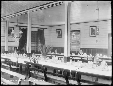 Image: Part of dining hall, Parihaka