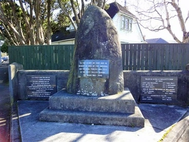 Image: Boulcott's Farm NZ Wars memorial