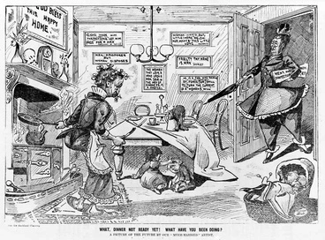 Image: Cartoon against women's suffrage
