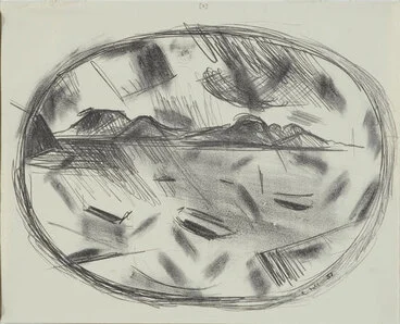 Image: Puketutu, Manukau, 3 lithographs. 1.
