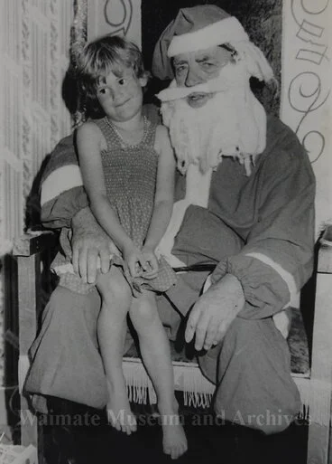 Image: Child on Santa's knee