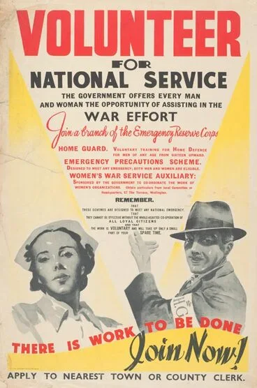 Image: Poster for volunteer war service
