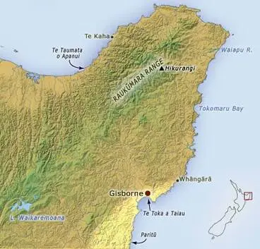 Image: Horouta and Tākitimu canoe territories