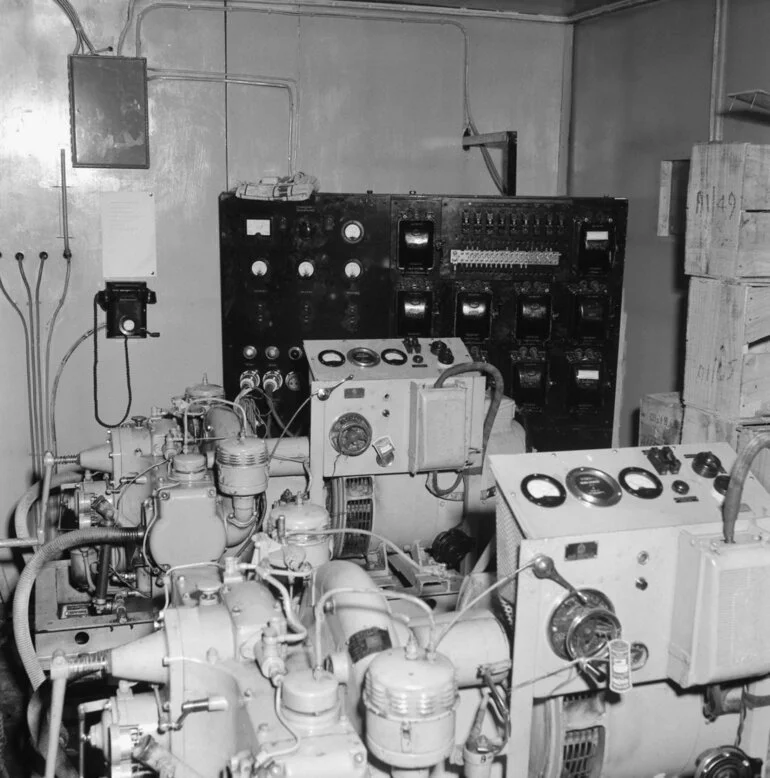 Image: Generators and switchboard, Hut E