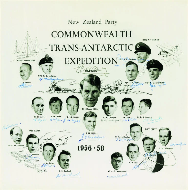 Image: New Zealand party Commonwealth Trans-Antarctic Expedition 1956-58