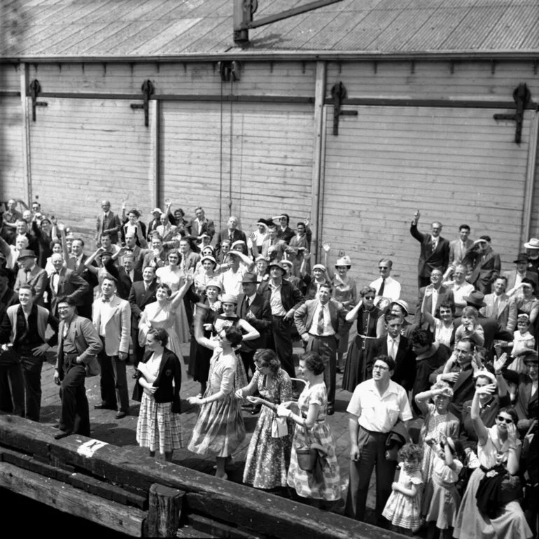 Image: Farewell at Wellington Wharf