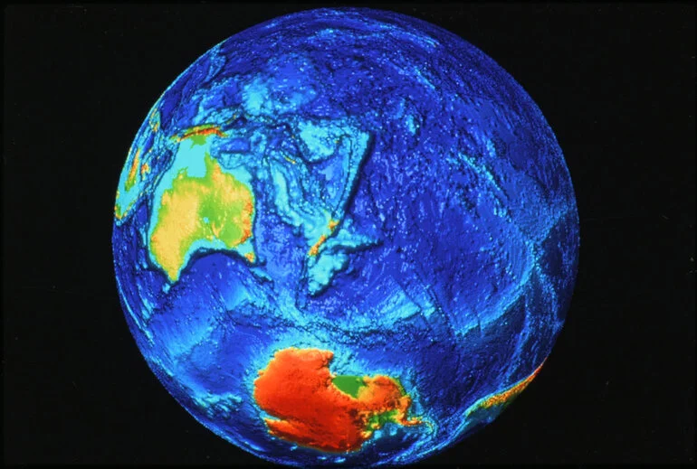 Image: Globe Centred on 45°S 180°E