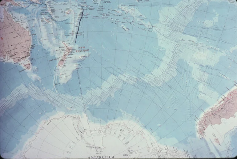 Image: Map of Antarctica and New Zealand