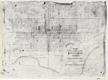 Image: Plan of town and suburban sections Palmerston North Manawatu showing subdivisions John Barton C.E. licensed surveyor under Land Transfer Act Palmerston North scale 10 chains to an inch 1878.