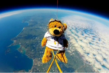 Image: Blast off! Auckland school sends teddy bear into space