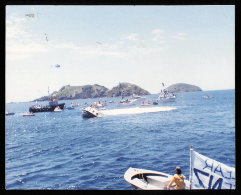 Image: The Rainbow Warrior at Matauri Bay