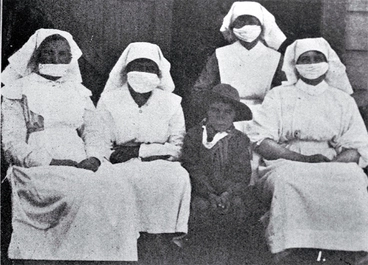 Image: Nurses at Maori Hospital, Temuka, South Canterbury